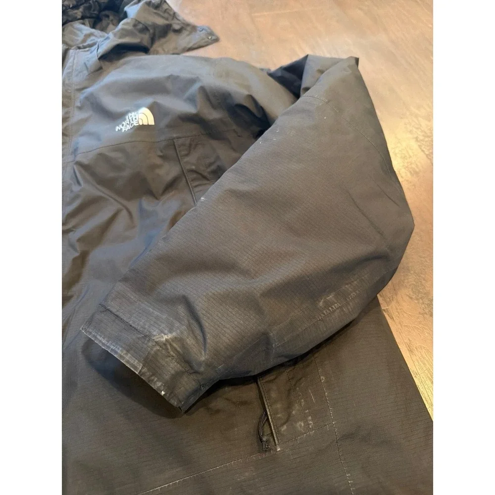 The North Face Gore-Tex Men's XL Black Hooded Waterproof Jacket Shell Coat